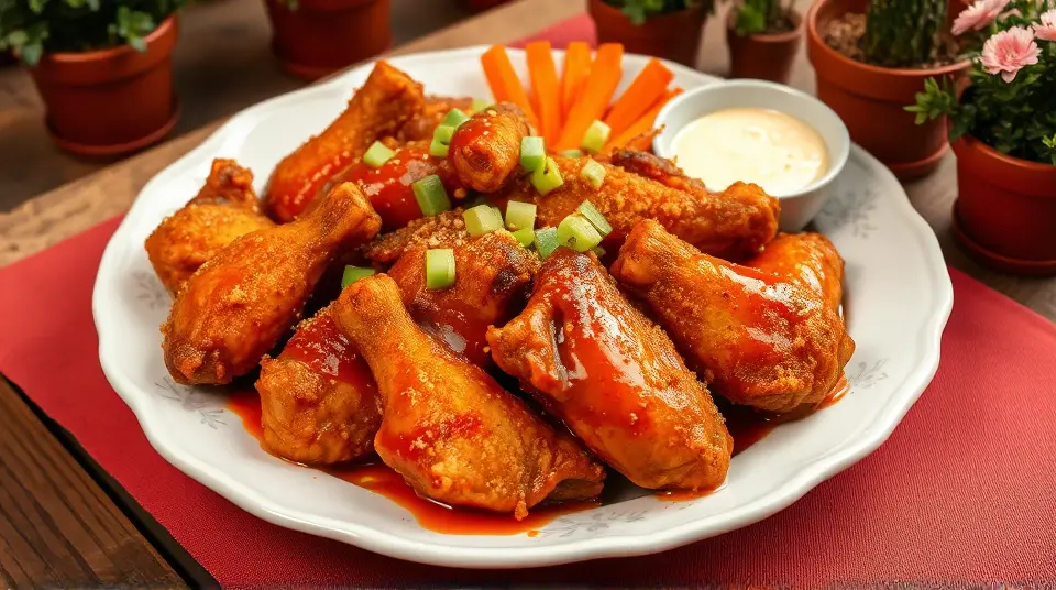 Restaurant-Style Buffalo Chicken Wings 🍗🔥