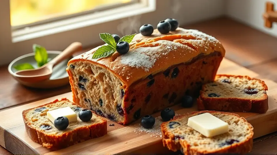 Blueberry Banana Bread 🍌🫐