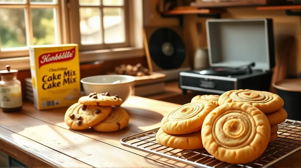 Three Buttery Cookies you can make with a Yellow Cake Mix