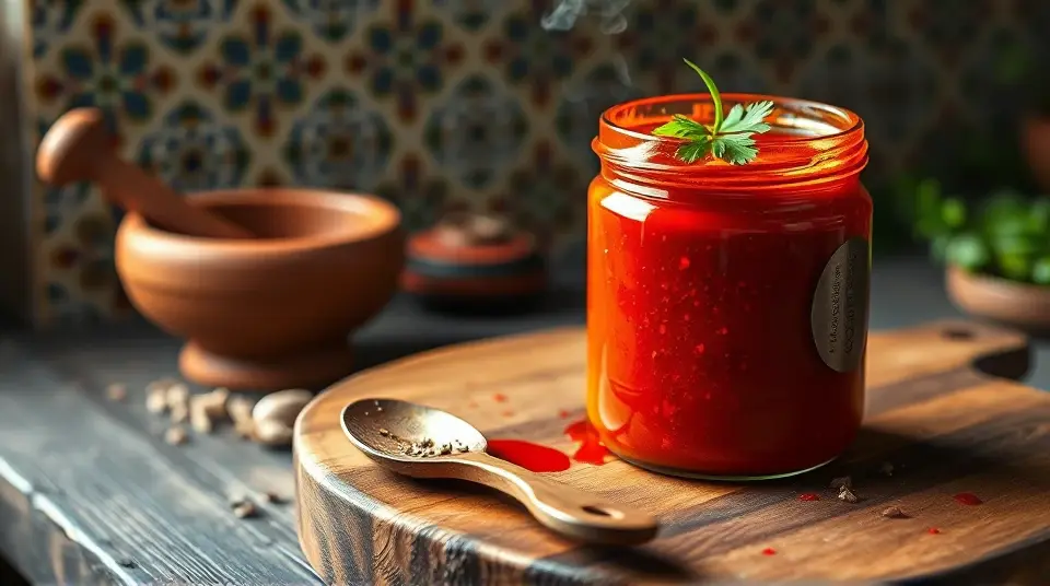 Authentic Homemade Harissa Sauce