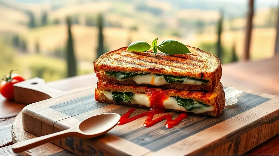 Spinach and Ricotta Grilled Cheese