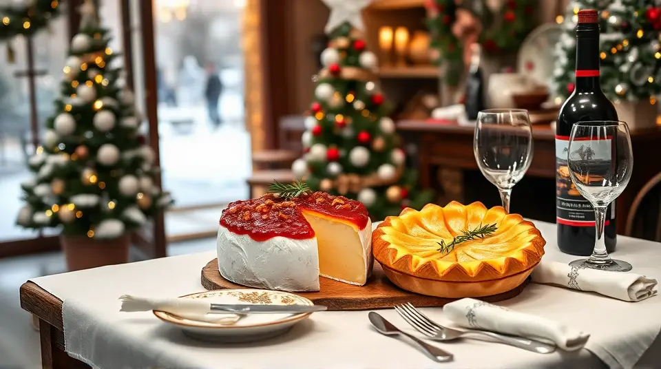 Christmas Baked Brie and Tarte Soleil