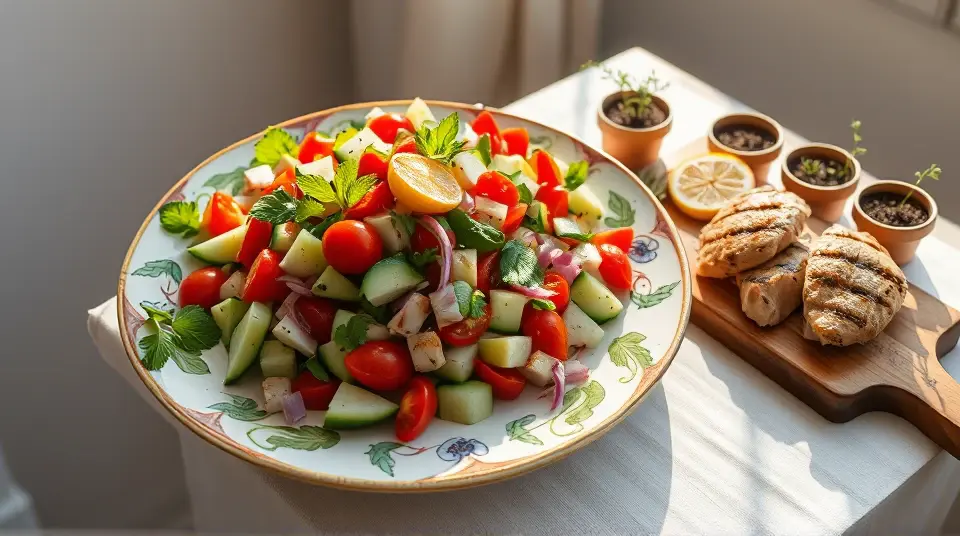 Low Carb Israeli Salad
