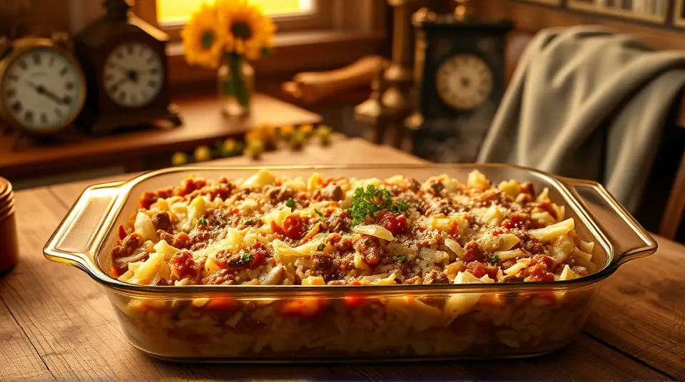 Savory Cabbage Roll Casserole 🥬🍚