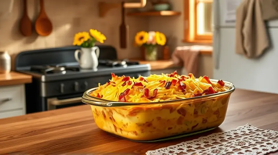 Cheesy Amish Breakfast Casserole 🍳🧀