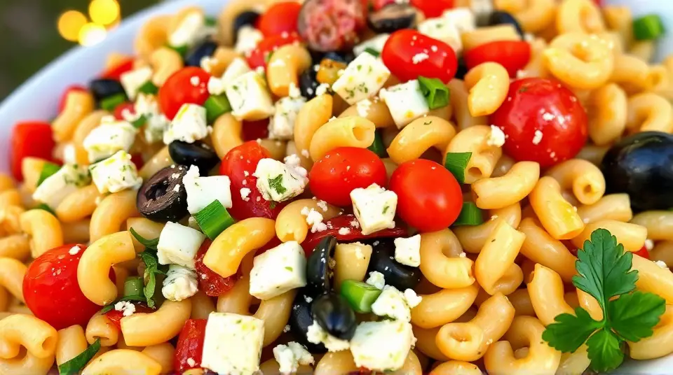 Greek Pasta Salad 🍝🥗