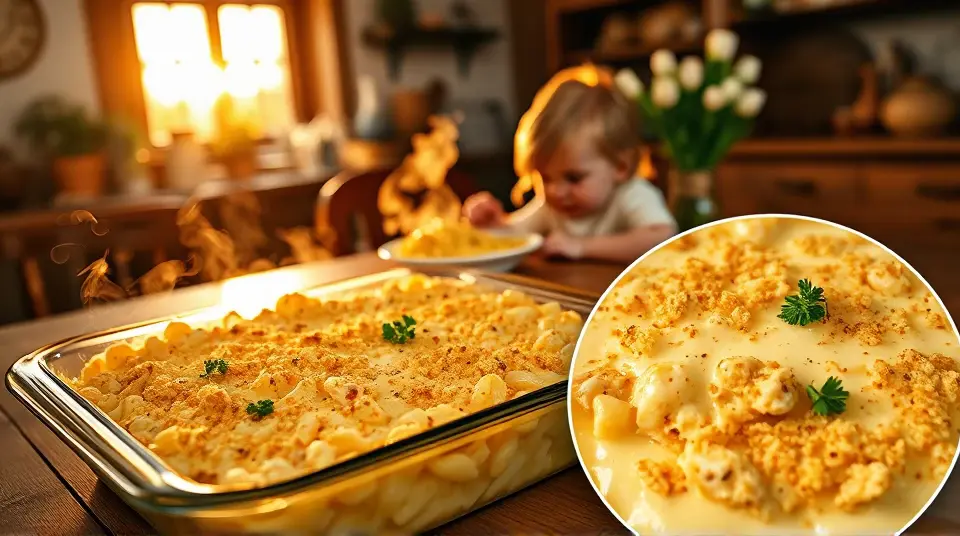 Chicken Noodle Casserole with Mixed Vegetables