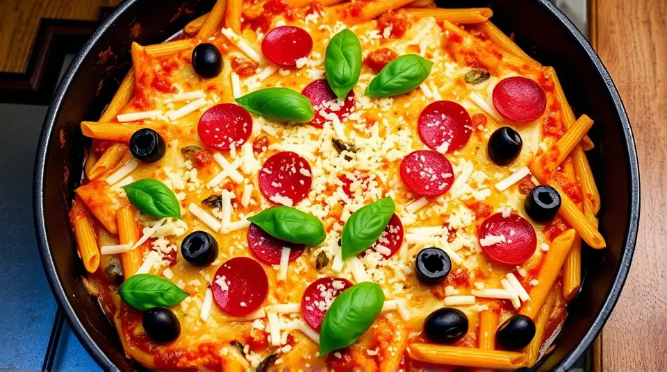 Pepperoni Pizza Skillet