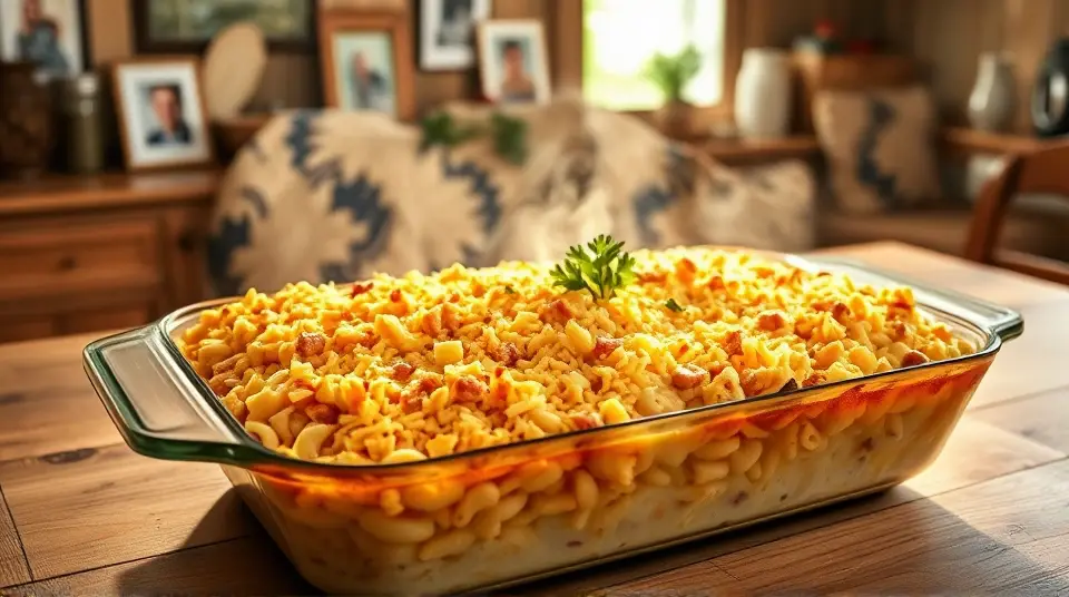 Leftover Ham Noodle Casserole