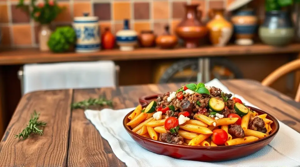 Mediterranean Ground Lab Pasta One-pot Dinner