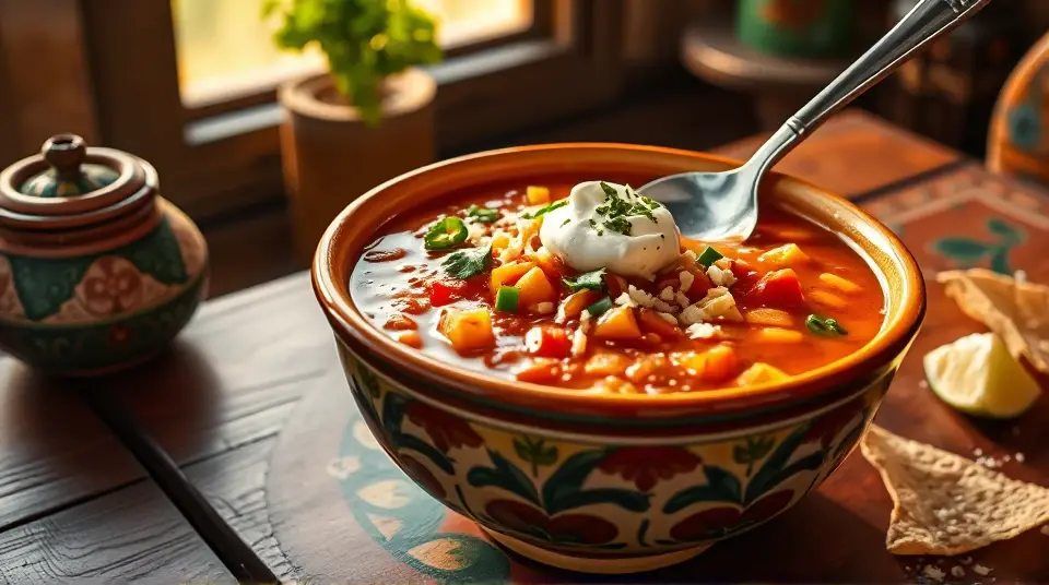 Super Spicy Chicken Taco Soup