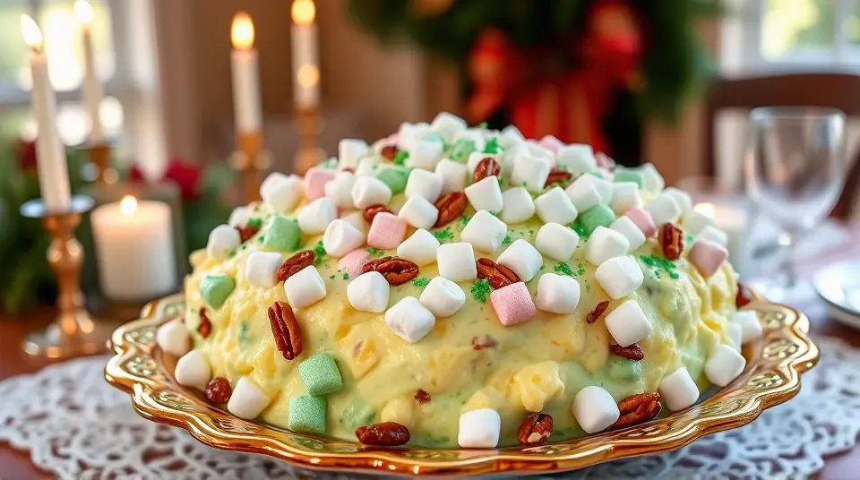 Watergate Salad (pistachio pudding fruit salad)