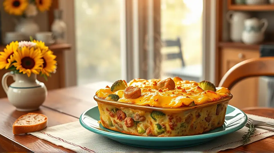 Broccoli and Cheese Brunch Casserole 🥦🧀