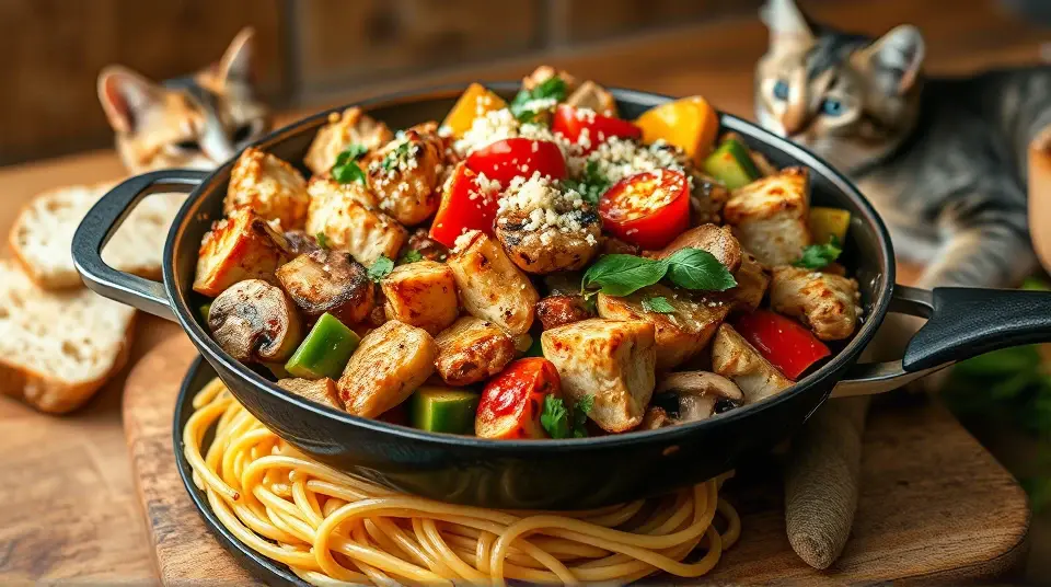 Skillet Chicken and Vegetables 🍳🥒