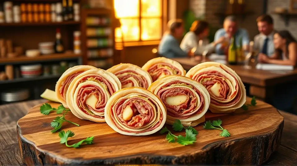 Reuben Sandwich Pinwheel Appetizer