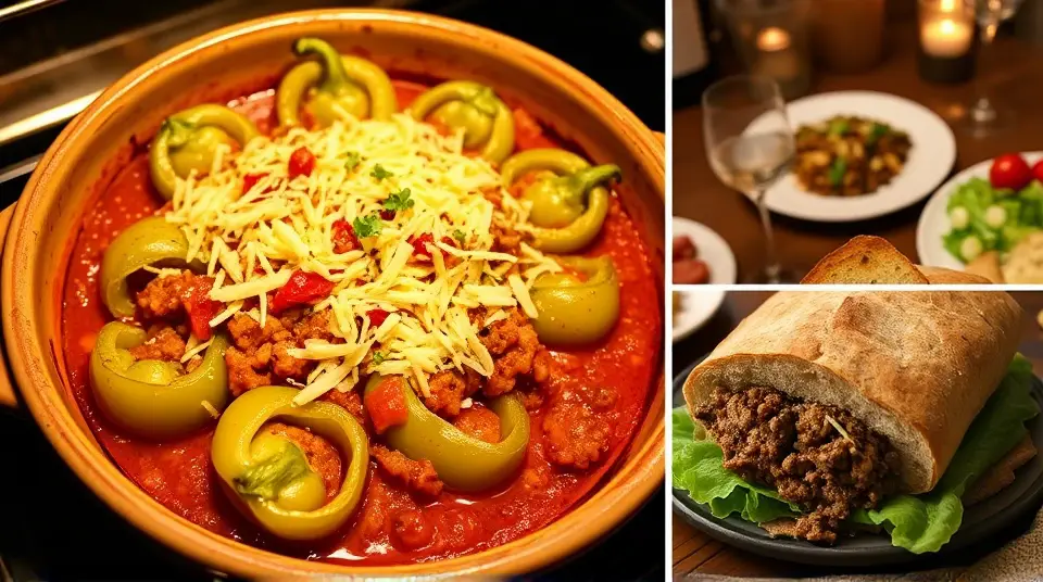 Mom's Stuffed Green Peppers Casserole 🌶️🍚