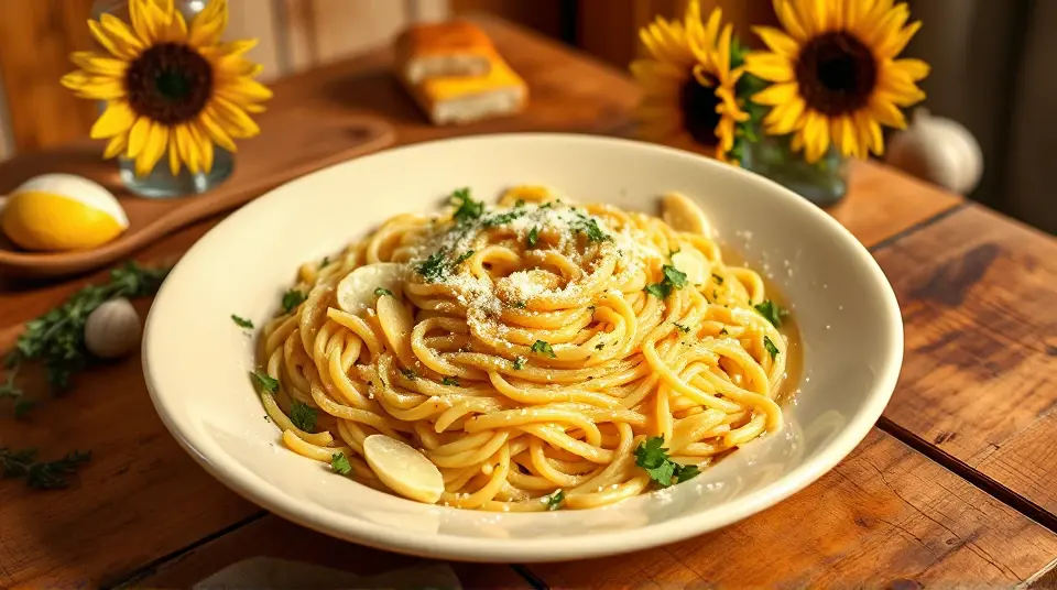 Creamy Garlic Parmesan Orzo