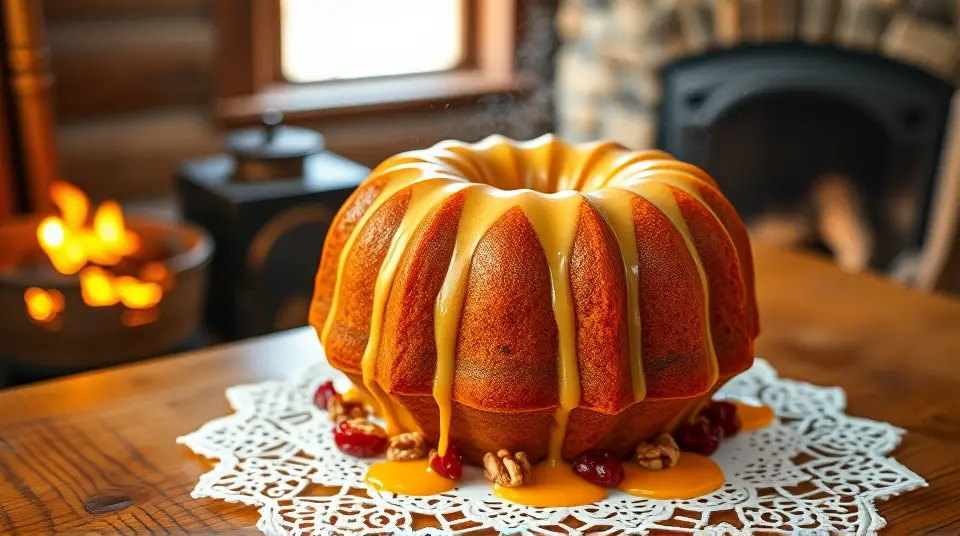 Autumn Pumpkin Cake with Zesty Orange Glaze 🎃🍊