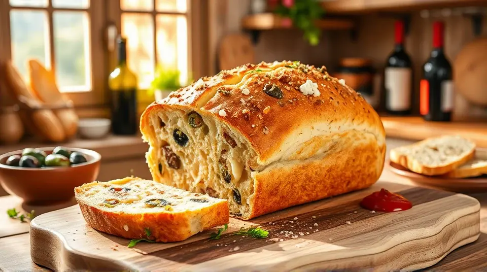 Olive Cheese Bread