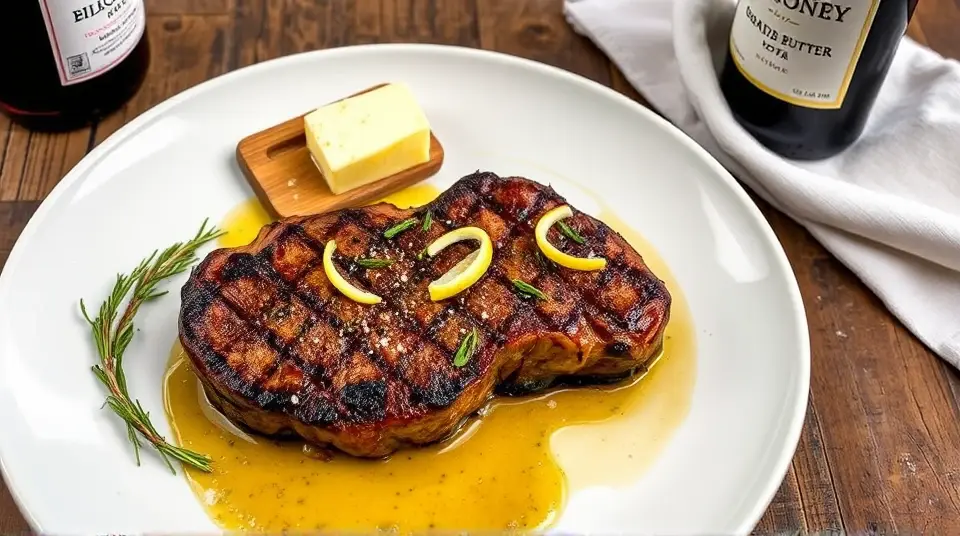 Pan Seared Rip Eye Steak