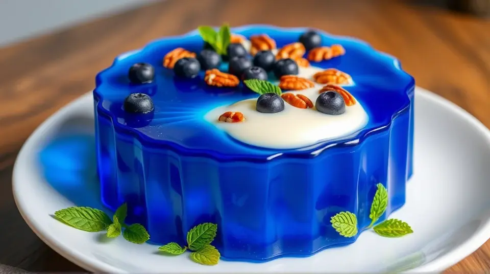 Delightful Blueberry Gelatin Mold 🍇✨
