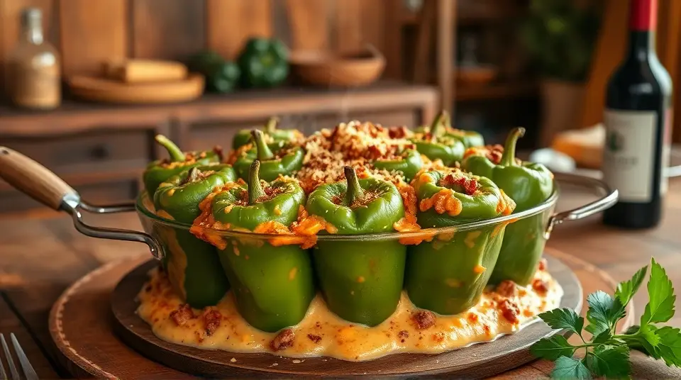 Hearty Stuffed Pepper Casserole 🌶️🍚