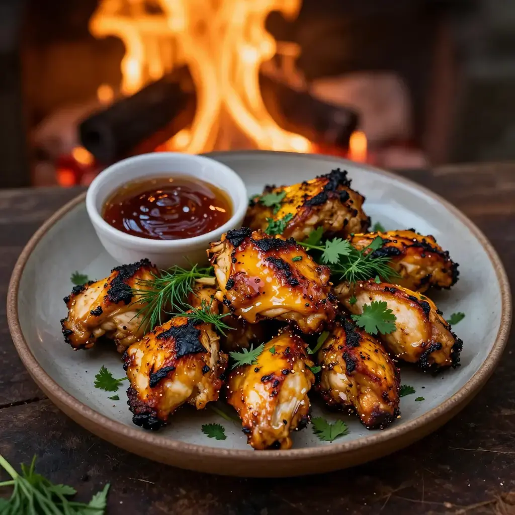 Tkemali Nakhshirebi (Georgian chicken with plum sauce)