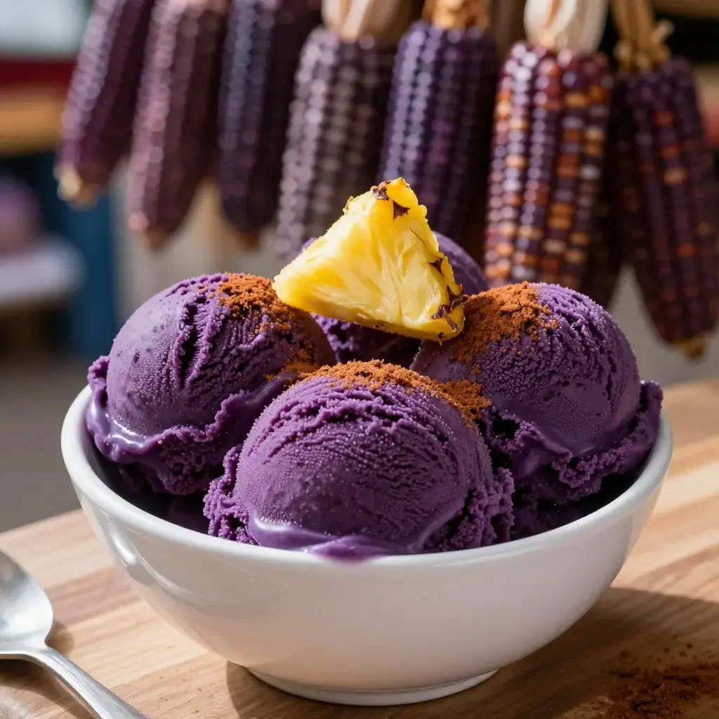 Peruvian Purple Corn Ice Cream (Helado de Maíz Morado)