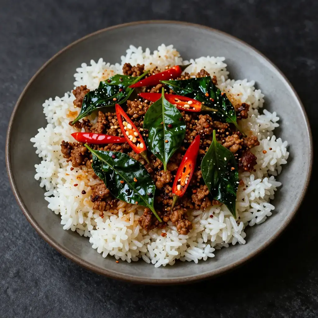 Spicy Thai Basil Stir Fry