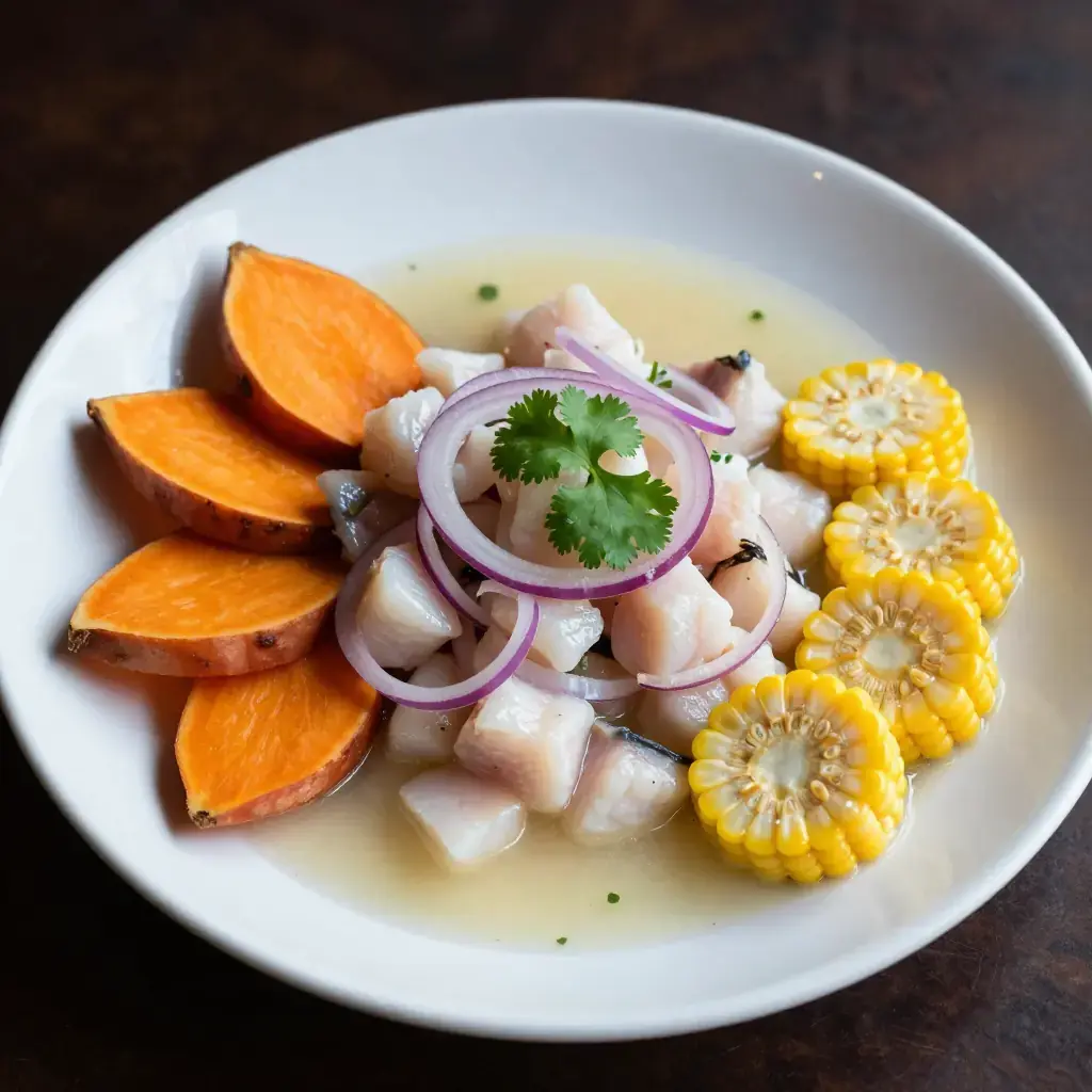 Ceviche de Corvina (Ceviche Clásico Limeño)