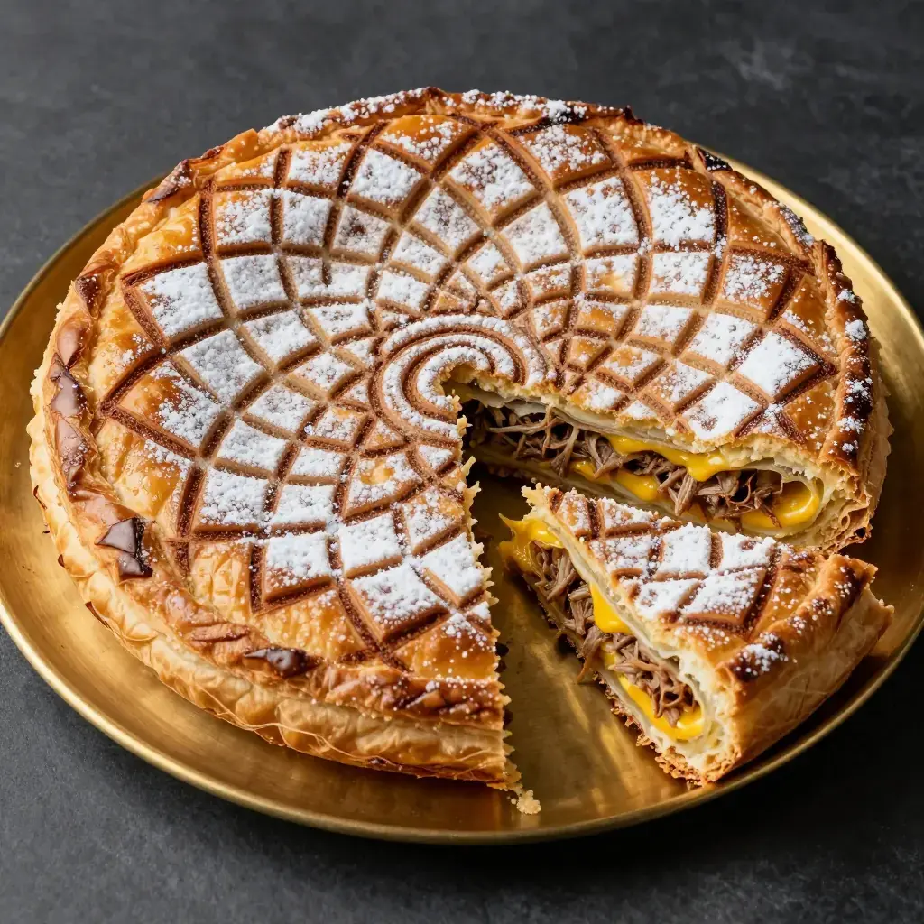 Moroccan Honey-Glazed Lamb Pastilla (بسطيلة باللحم)