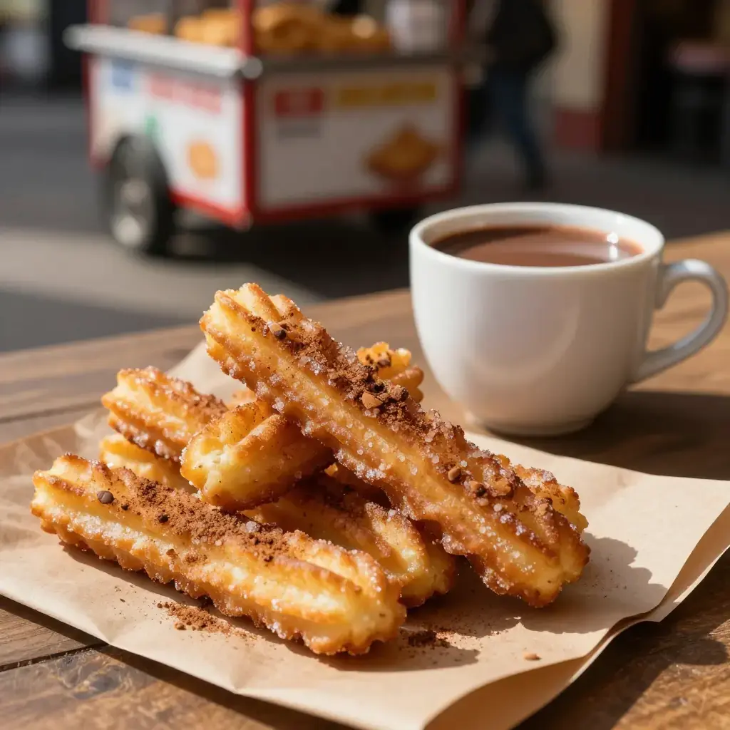 Churros con Chocolate (Mexican Street Churros)