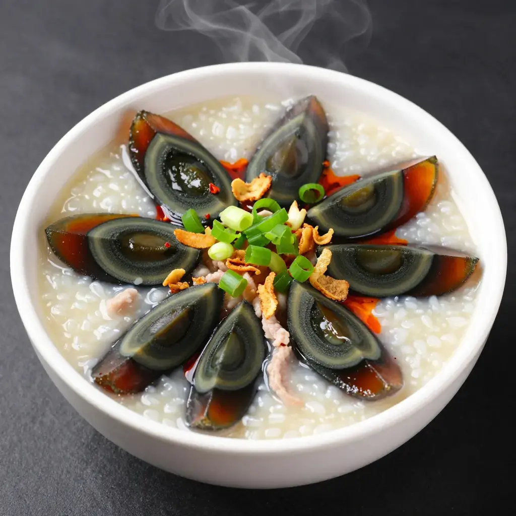 Congee with Century Egg and Pork (皮蛋瘦肉粥)