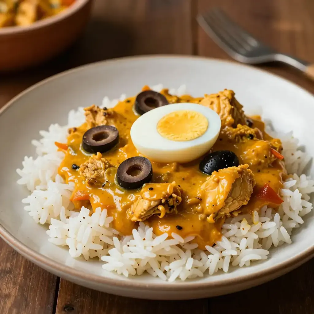 Ají de Gallina (Peruvian Creamy Chicken Stew)