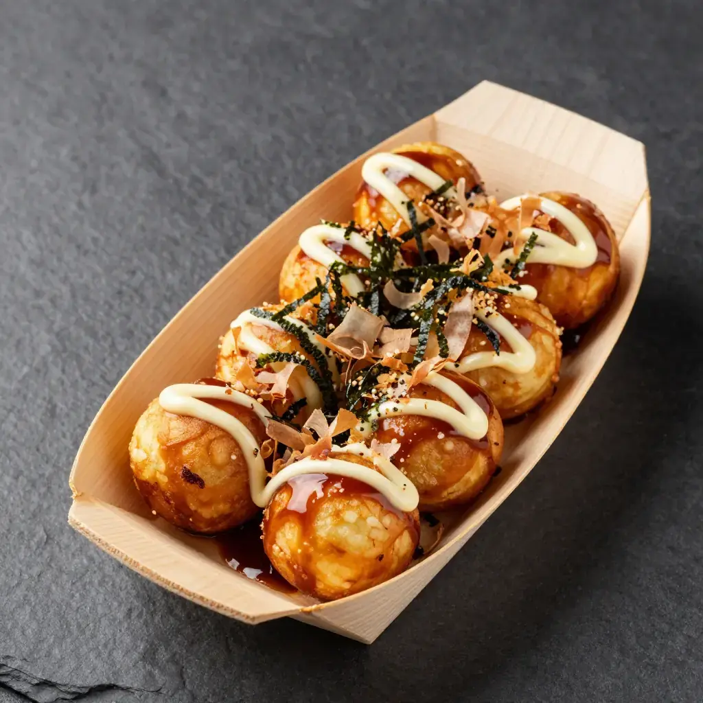 Takoyaki (たこ焼き, Octopus Balls)