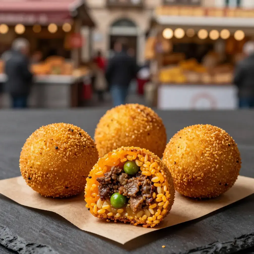 Arancini di Riso alla Palermitana (Sicilian Rice Balls)