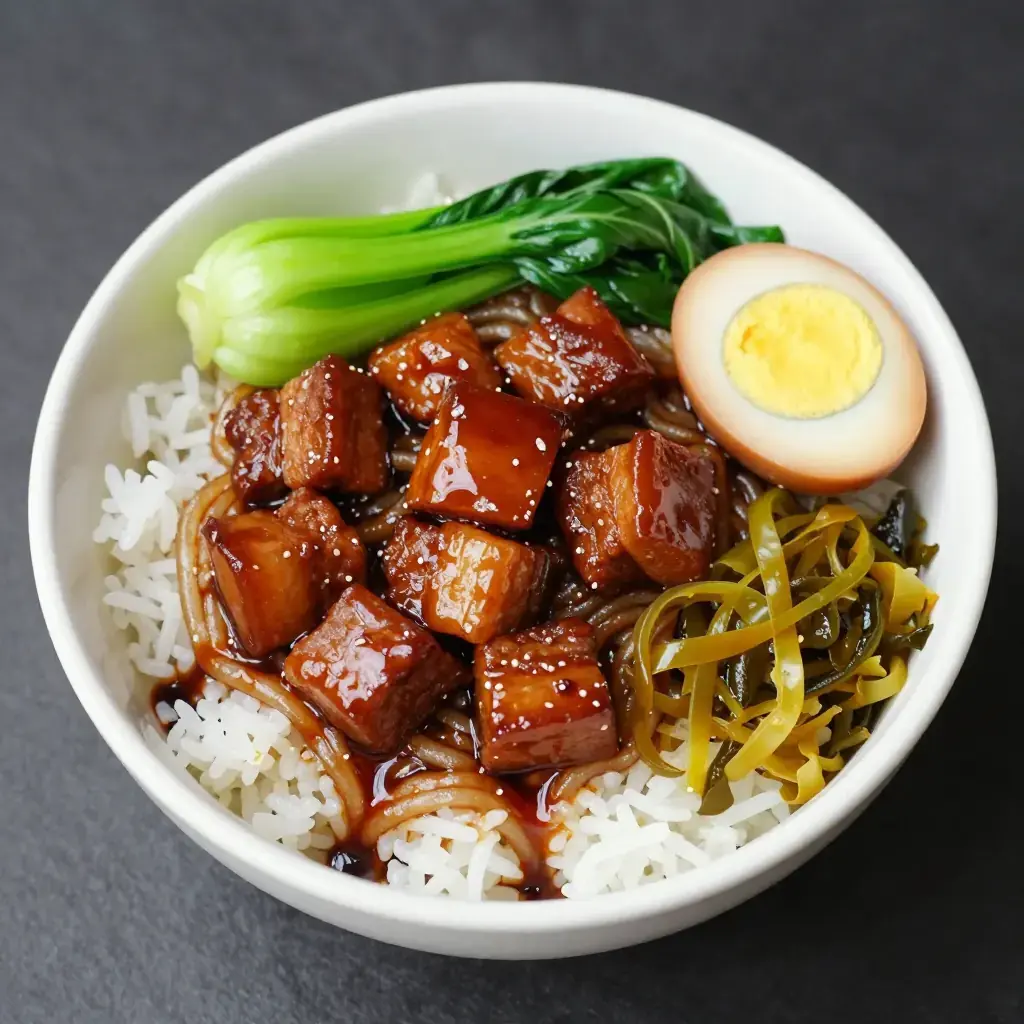 Lu Rou Fan (卤肉饭 — Fujian Braised Pork Rice)
