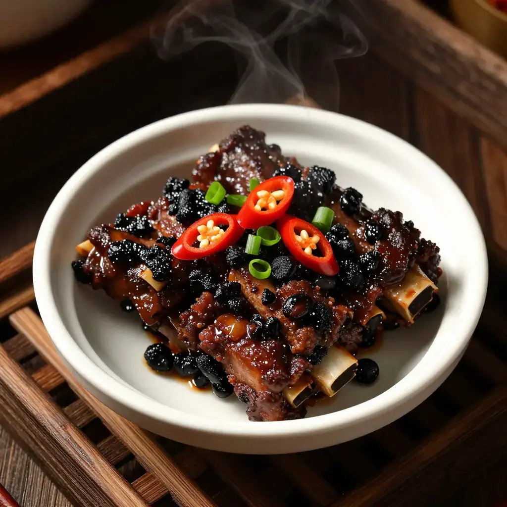 Zi Pai Gu (豉汁蒸排骨 — Cantonese Steamed Pork Ribs with Black Bean)