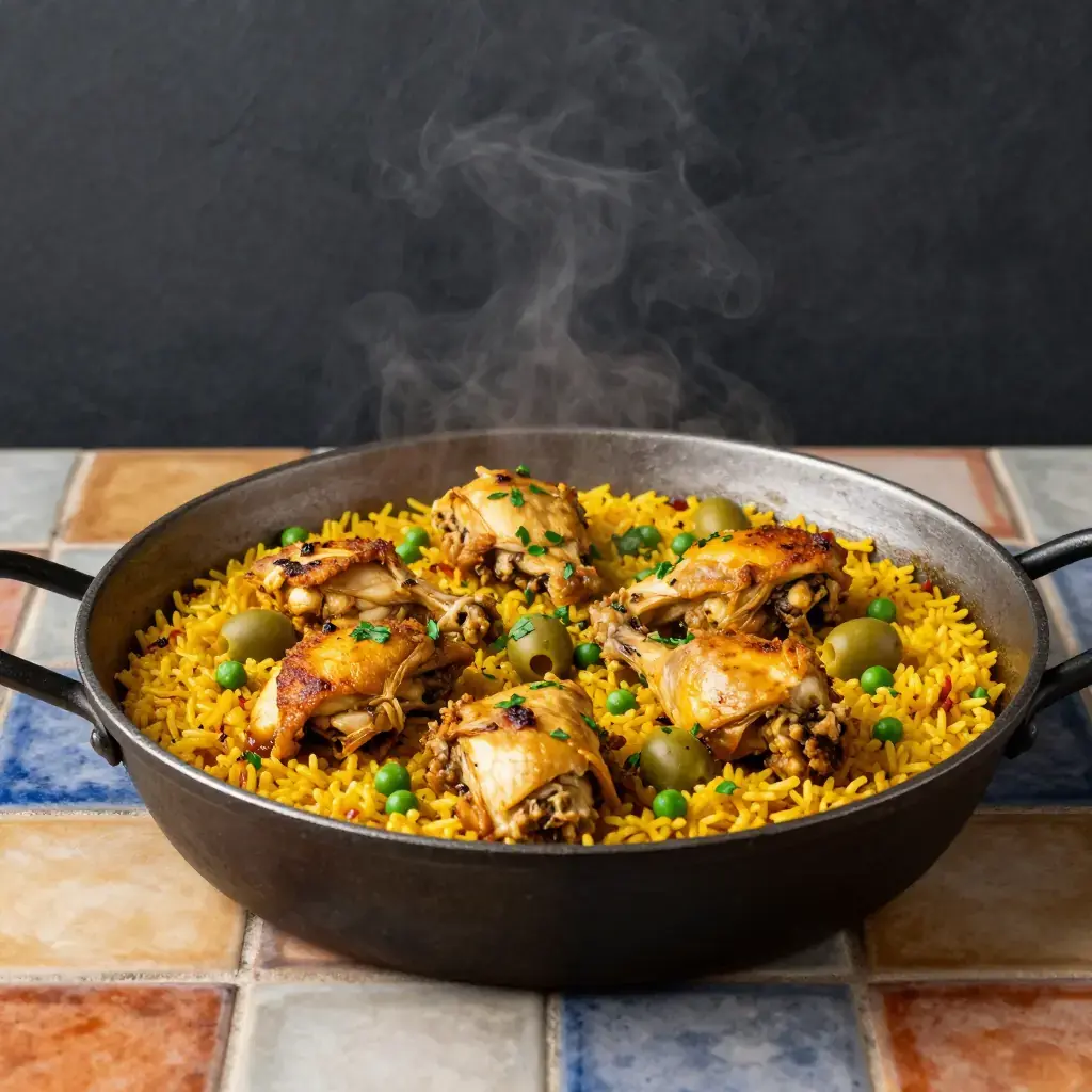 Arroz con Pollo (Arroz con Pollo Cubano — Cuban Chicken and Rice)