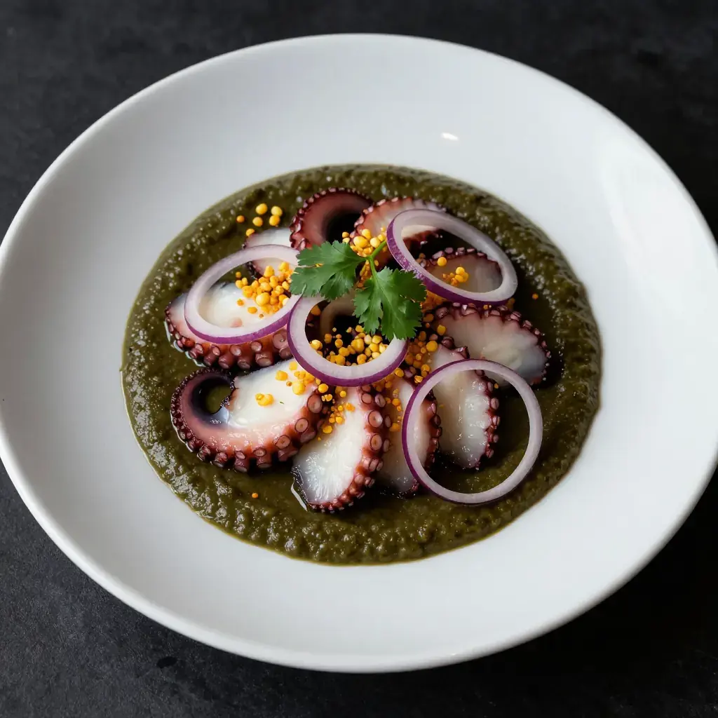 Pulpo al Olivo (Peruvian Octopus in Black Olive Sauce)