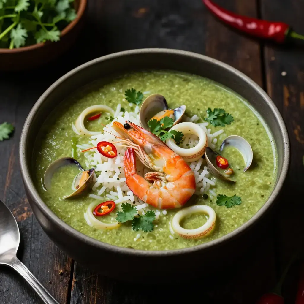 Aguadito de Mariscos (Aguadito de Mariscos — Peruvian Seafood and Herb Soup)