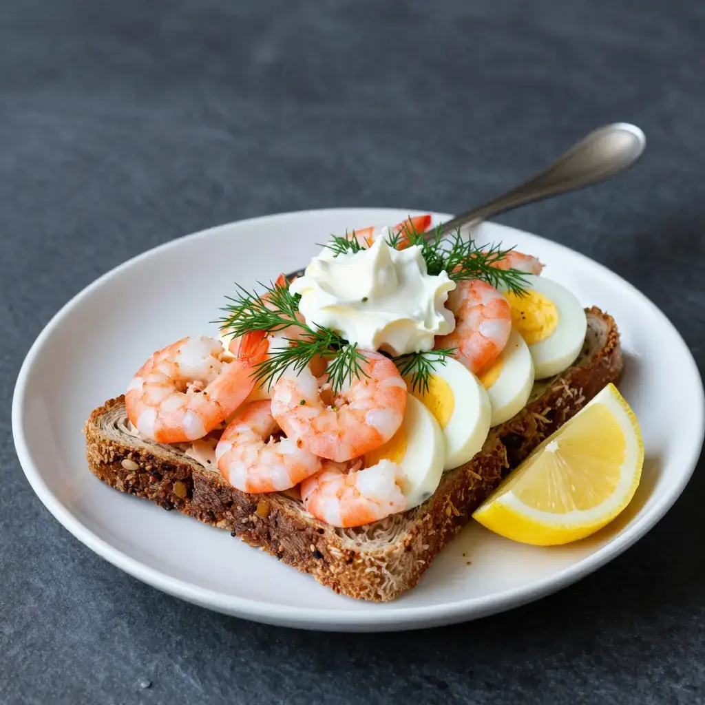 Räkmacka (Räkmacka — Swedish Open Prawn Sandwich)