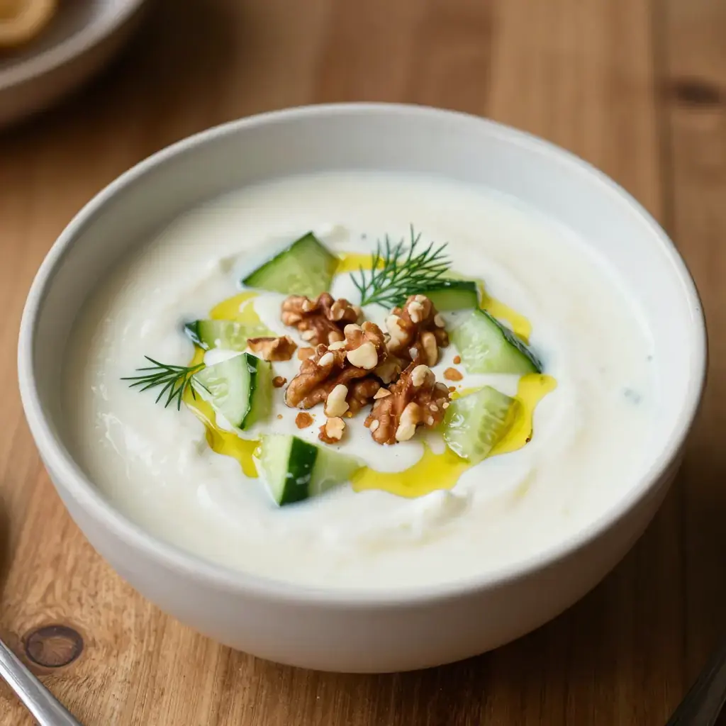 Tarator (Таратор — Serbian Cold Yoghurt and Cucumber Soup)