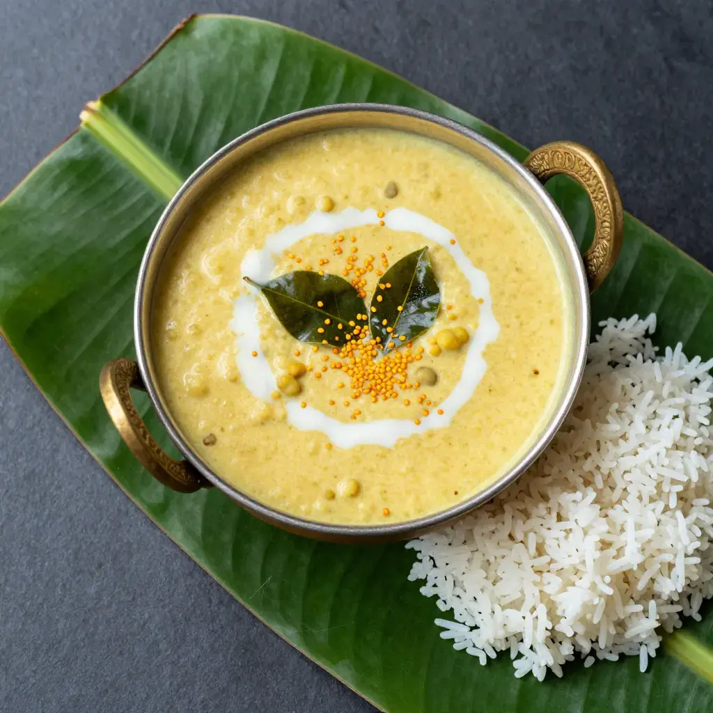 Parippu Curry (പരിപ്പ് കറി — Kerala Moong Dal with Coconut Milk)