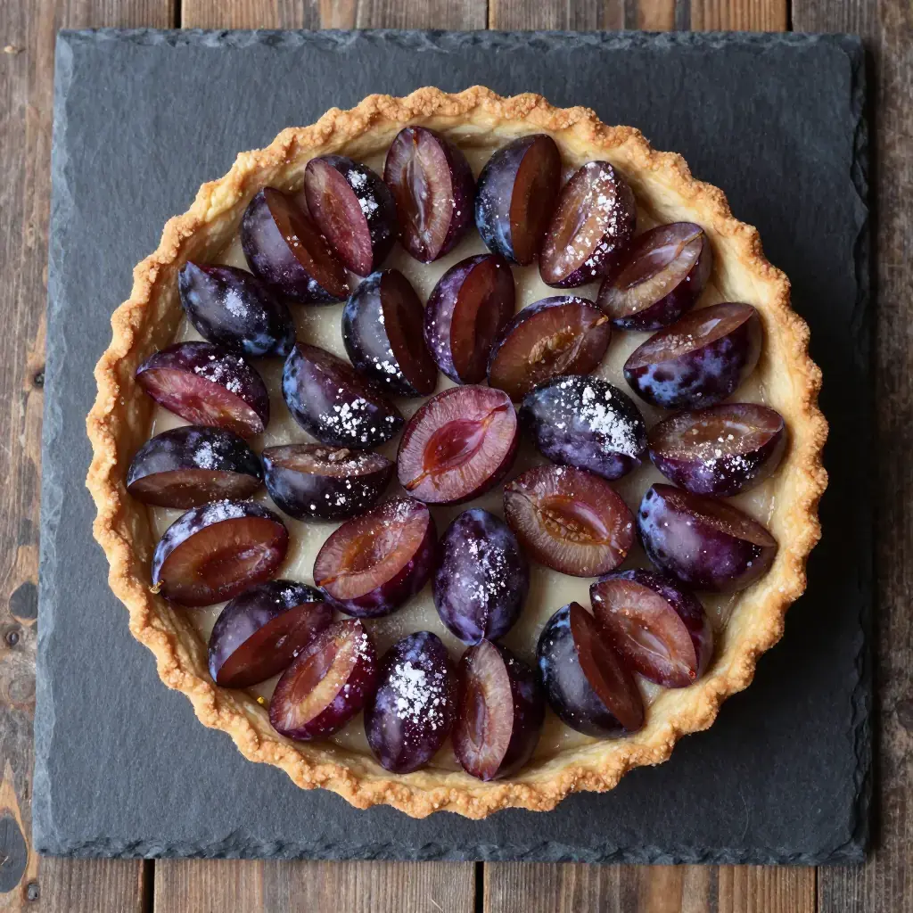 Tarte aux Quetsches (Tarte aux Prunes d'Alsace — Alsatian Plum Tart)