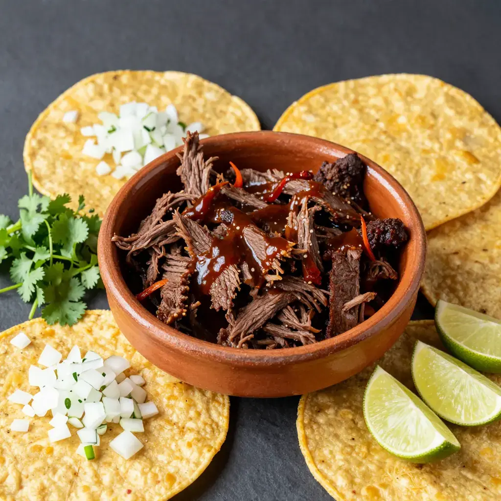 Barbacoa de Res (Mexican Slow-Braised Beef Cheeks in Agave Leaves)