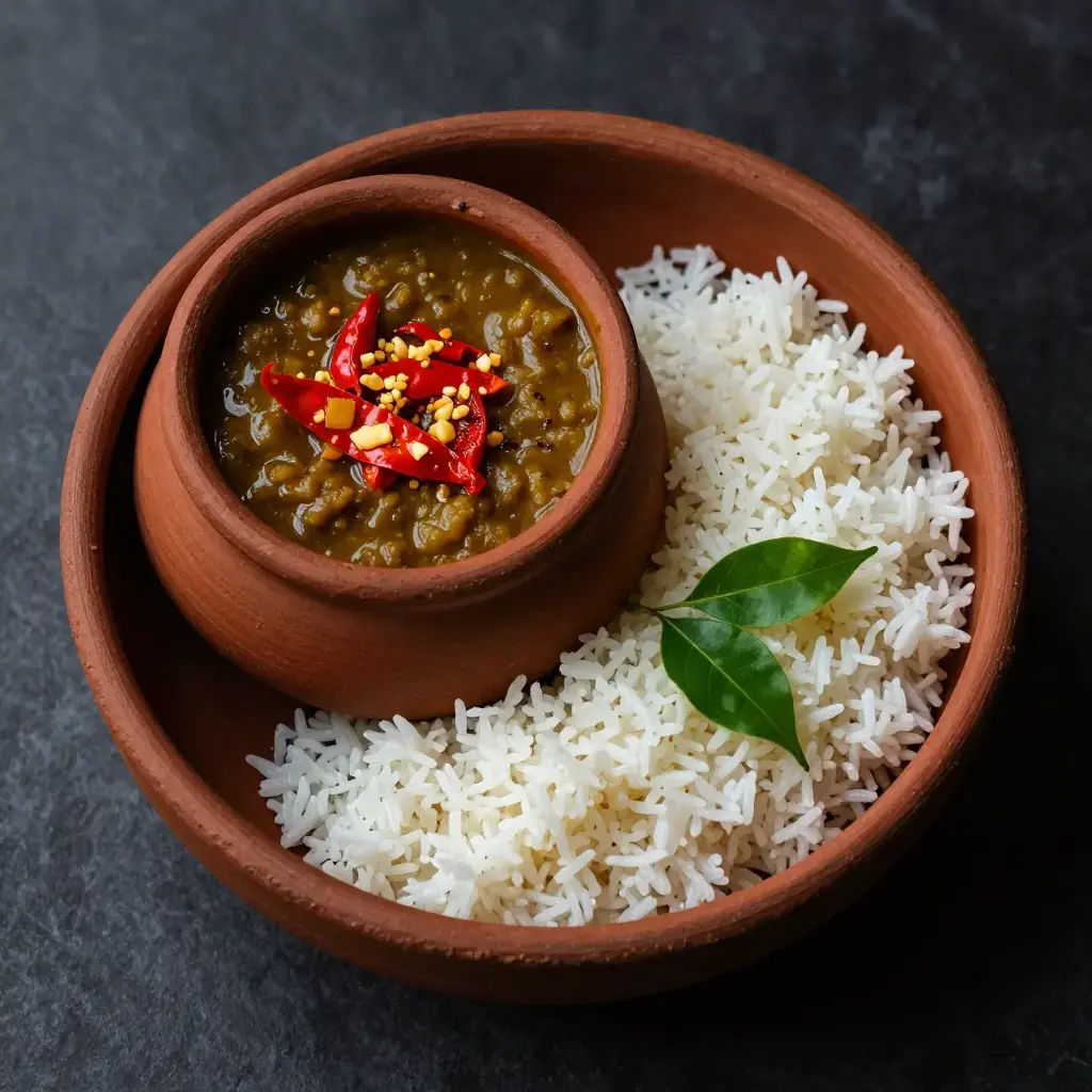 Gongura Pappu (గోంగూర పప్పు — Andhra Sorrel Leaves and Red Lentil Dal)