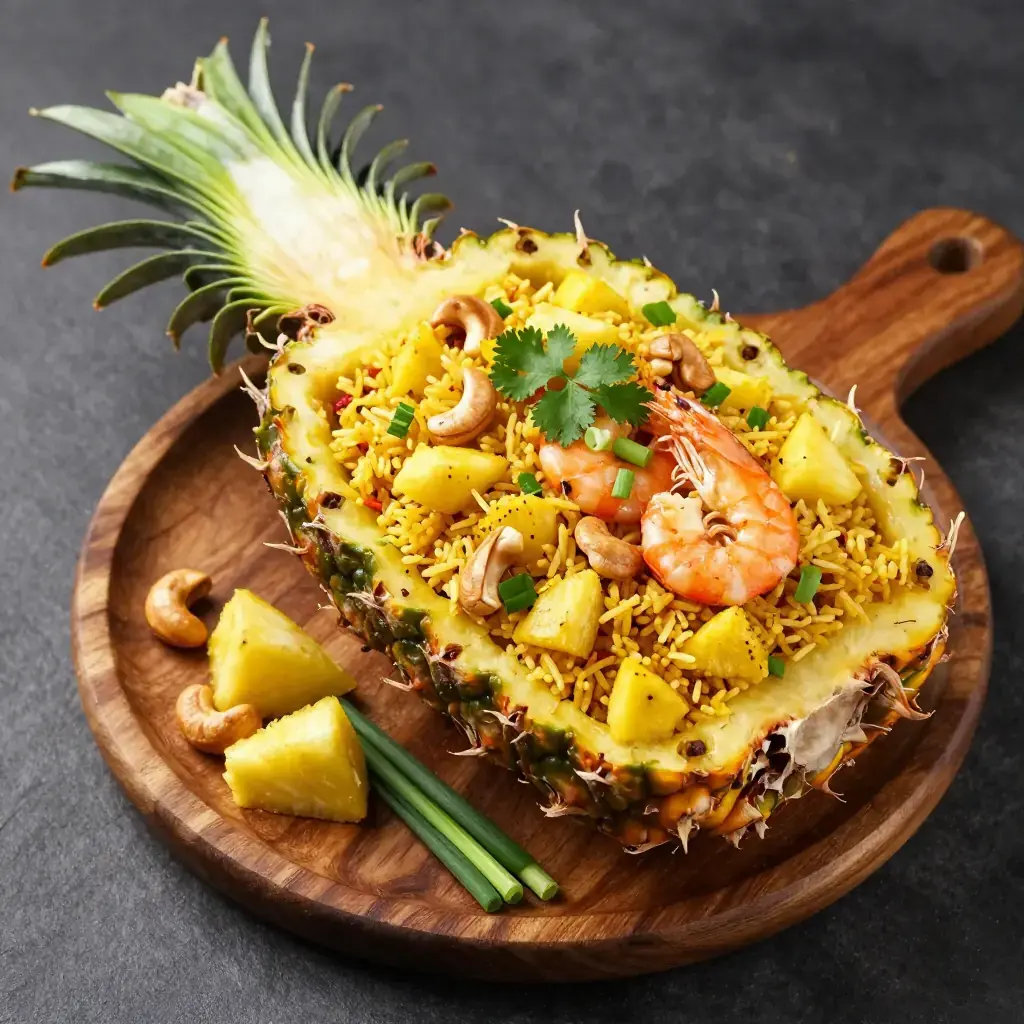 Khao Pad Sapparod (ข้าวผัดสับปะรด — Thai Pineapple Fried Rice)