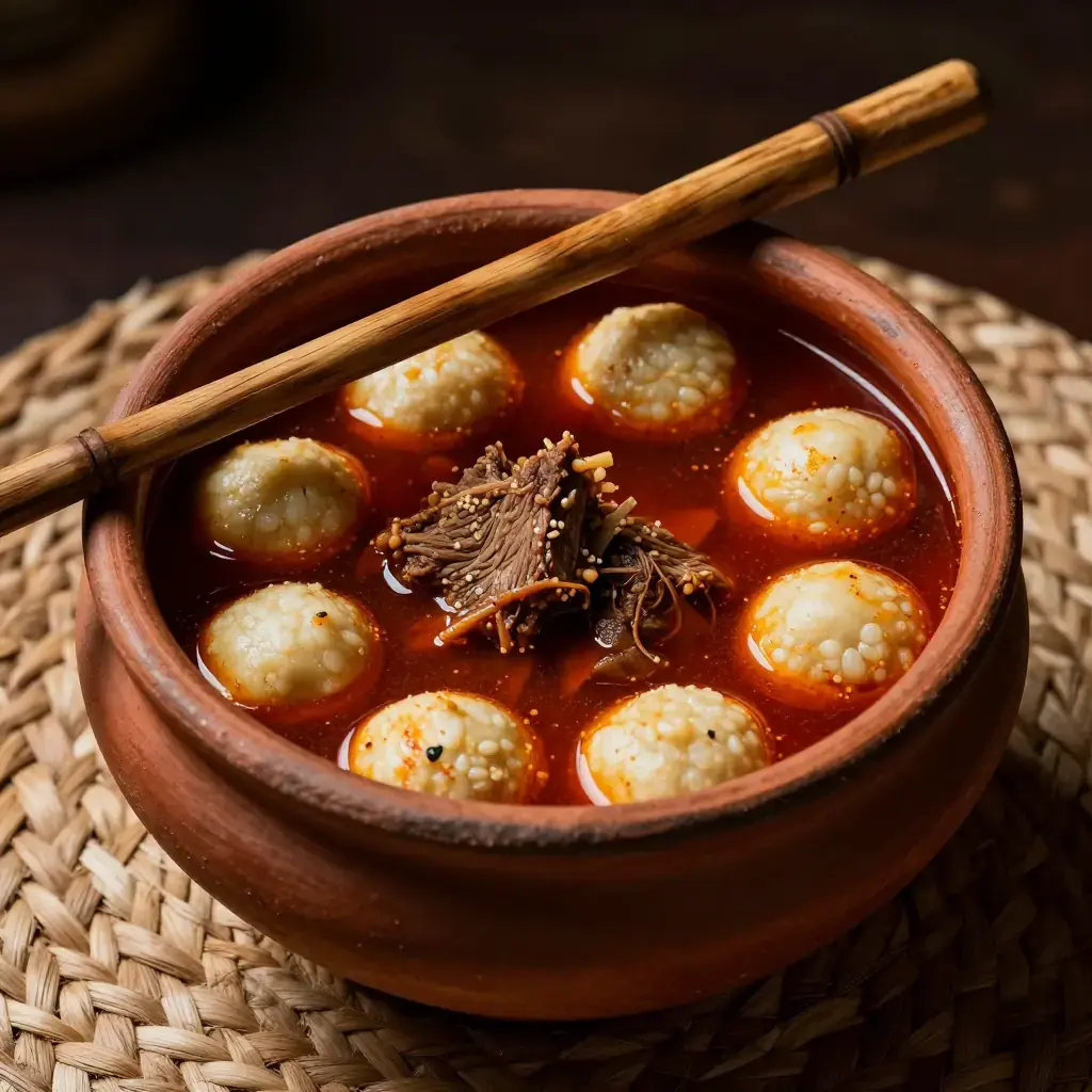 Tihlo (ጥሕሎ — Ethiopian Roasted Barley Dumplings in Spiced Lamb Broth)