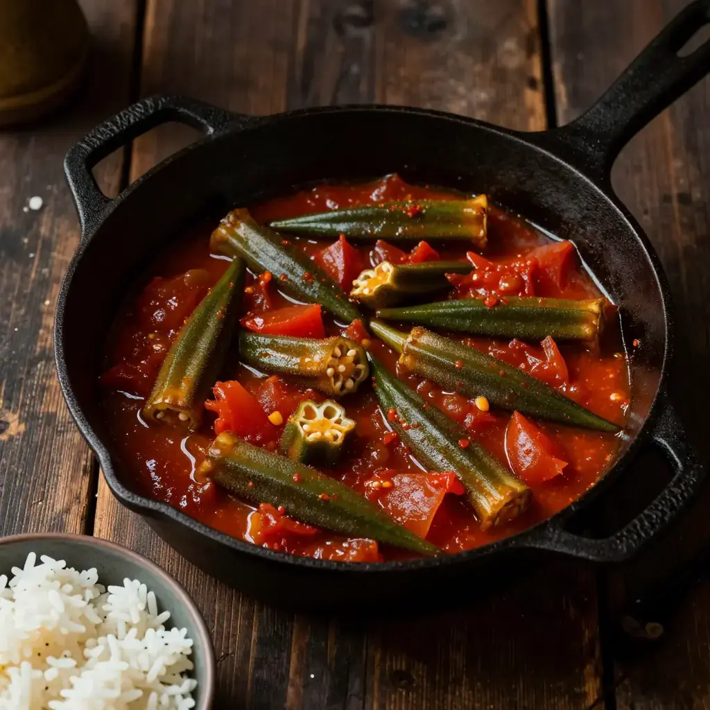 Okra and Tomato Stew (Southern Stewed Okra)